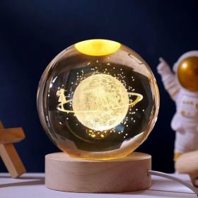1pc Creative Crystal Ball Decoration; Desktop Night Light; Bedroom Night Light Valentine's Day Gifts Birthday Gifts - Star Walk (Option: 6cm Star Walk)
