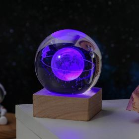 Cosmos Series Crystal Ball Night Lights; Milky Way; Moon; Desktop Bedroom Small Ornaments; Creative Valentine's Day Gifts Birthday Gifts (Option: 6cm Star Walk)