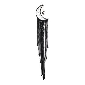 1pc Black Moon Decor Dream Catcher; Hanging Dream Catcher; Wall Decor Valentine's Day Gifts Birthday Gifts (Color: Black/White)