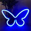 1pc, Butterfly LED Neon Sign, USB Or Battery Powered Neon Sign, Bedroom Decor, Wedding Decor, Birthday Decor, Party Decor, Wedding Supplies