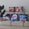 Enchanting Festive LED Christmas Santa Pillow Cushion Cover - Battery Powered
