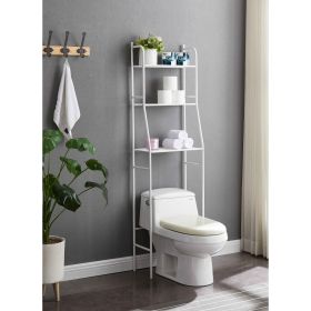 Three Tier Over the Toilet Storage Shelf (Color: White)