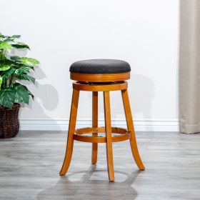 30" Bar Stool (Color: Natural/Charcoal)