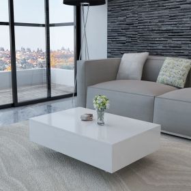 Coffee Table High Gloss (Color: White)