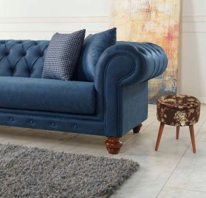 Flora Ottoman (Color: Brown)