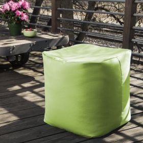 Jaxx Luckie Outdoor Patio Bean Bag Ottoman (Color: Lime)