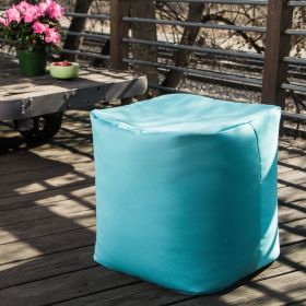 Jaxx Luckie Outdoor Patio Bean Bag Ottoman (Color: Light Blue)