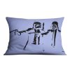 Banksy Pulp Fiction Star Wars Blue Cushion