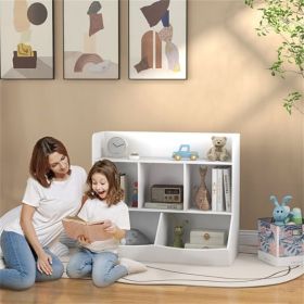 Kids Bookcase (Swiship-Ship)(Prohibited by WalMart) (Color: White)