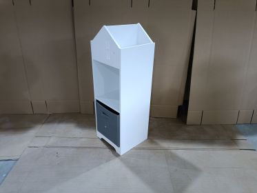 Kids Dollhouse Bookcase with Storage, 2-Tier Storage Display Organizer (Option: Single)