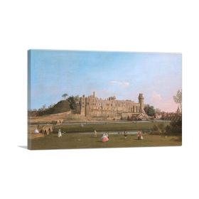 Warwick Castle (Type: Standard Framed Canvas Print, size: 28" x 20" / 70cm x 50cm (approx))