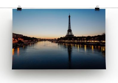 Eiffel Tower and d Canvas Print or Poster (Type: Standard Framed Canvas Print, size: X-Large (28" x 20"))