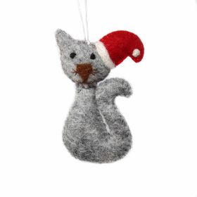 Hand Felted Christmas Ornament (Option: Cat - Global Groove (H))