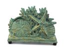 Cast Iron Seashell Napkin Holder 7"