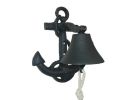 Cast Iron Wall Mounted Anchor Bell 8"
