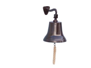 Wall Mounted Hanging Ship's Bell (style: 11" Antique Copper)