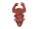 Cast Iron Wall Mounted Crab Bottle Opener 6"