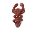 Cast Iron Wall Mounted Crab Bottle Opener 6"