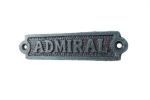 Cast Iron Admiral Sign 6"