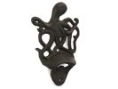 Cast Iron Wall Mounted Octopus Bottle Opener 6"