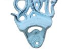Cast Iron Wall Mounted Octopus Bottle Opener 6"