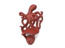 Cast Iron Wall Mounted Octopus Bottle Opener 6"