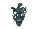Cast Iron Wall Mounted Octopus Bottle Opener 6"