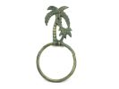 Cast Iron Palm Tree Towel Holder 9"