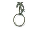 Cast Iron Palm Tree Towel Holder 9"