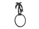 Cast Iron Palm Tree Towel Holder 9"