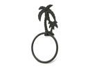 Cast Iron Palm Tree Towel Holder 9"