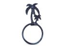 Cast Iron Palm Tree Towel Holder 9"