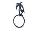 Cast Iron Palm Tree Towel Holder 9"