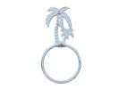 Cast Iron Palm Tree Towel Holder 9"
