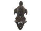 Cast Iron Wall Mounted Sea Turtle Bottle Opener 6"