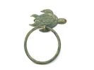 Cast Iron Sea Turtle Towel Holder 7"