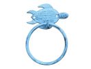 Cast Iron Sea Turtle Towel Holder 7"