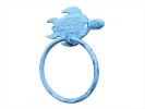 Cast Iron Sea Turtle Towel Holder 7"