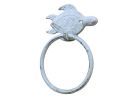 Cast Iron Sea Turtle Towel Holder 7"