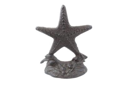 Cast Iron Starfish Door Stopper 11" (Finish: Cast Iron)