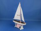 Wooden Decorative Model Sailboat 12"