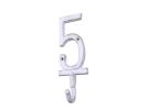 Cast Iron Number Wall Hook 6"