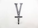 Cast Iron Letter V Alphabet Wall Hook 6"