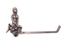 Cast Iron Mermaid Toilet Paper Holder 10"
