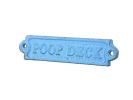 Cast Iron Poop Deck Sign 6"