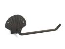 Cast Iron Shell Toilet Paper Holder 10"