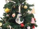 Wooden Rustic Decorative Anchor Christmas Tree Ornament