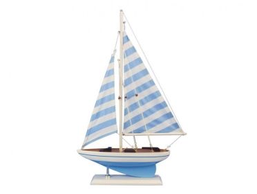 Wooden Model Sailboat Decoration (style: 17" Anchors Aweigh)