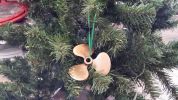 RMS Titanic Propeller Christmas Tree Ornament 4"