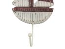 Wooden Rustic Decorative Sailboat with Hook 7"